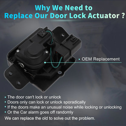 Rear Liftgate Door Lock Actuator Motor OEM for Chevrolet Tahoe (2007 - 2014)