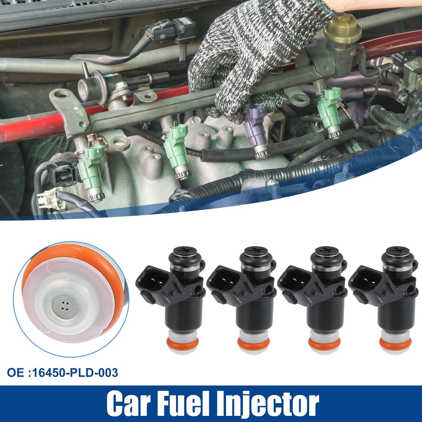 4 x Fuel Injectors for Honda Civic 1.7L (2001-2005)