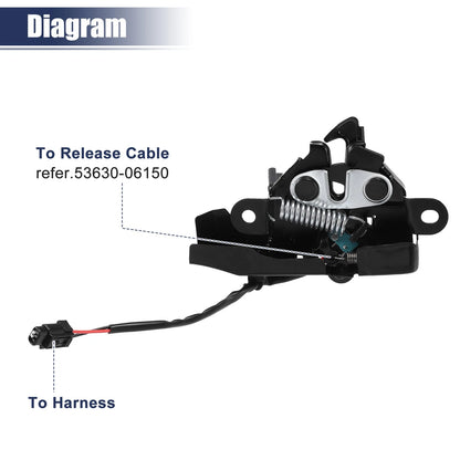 Bonnet Latch Lock Assembly for Toyota Camry (2018-2023)