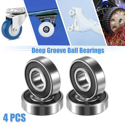 Deep Groove Ball Bearings 12x28x8mm Double Rubber Sealed for Make Model