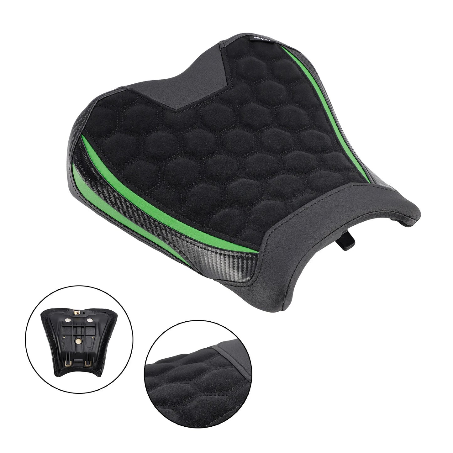 Raider Seat Cushion PU Green for Kawasaki Ninja ZX-4R (2023)