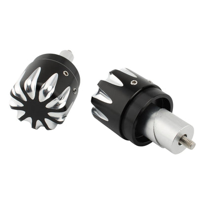 2 x Black White Front Wheel Axle Nut Cap Covers for BMW RnineT (2017-2022)