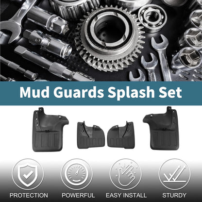 Mud Flaps Splash Guards 1 Set for Toyota Fortuner (2016-2022)