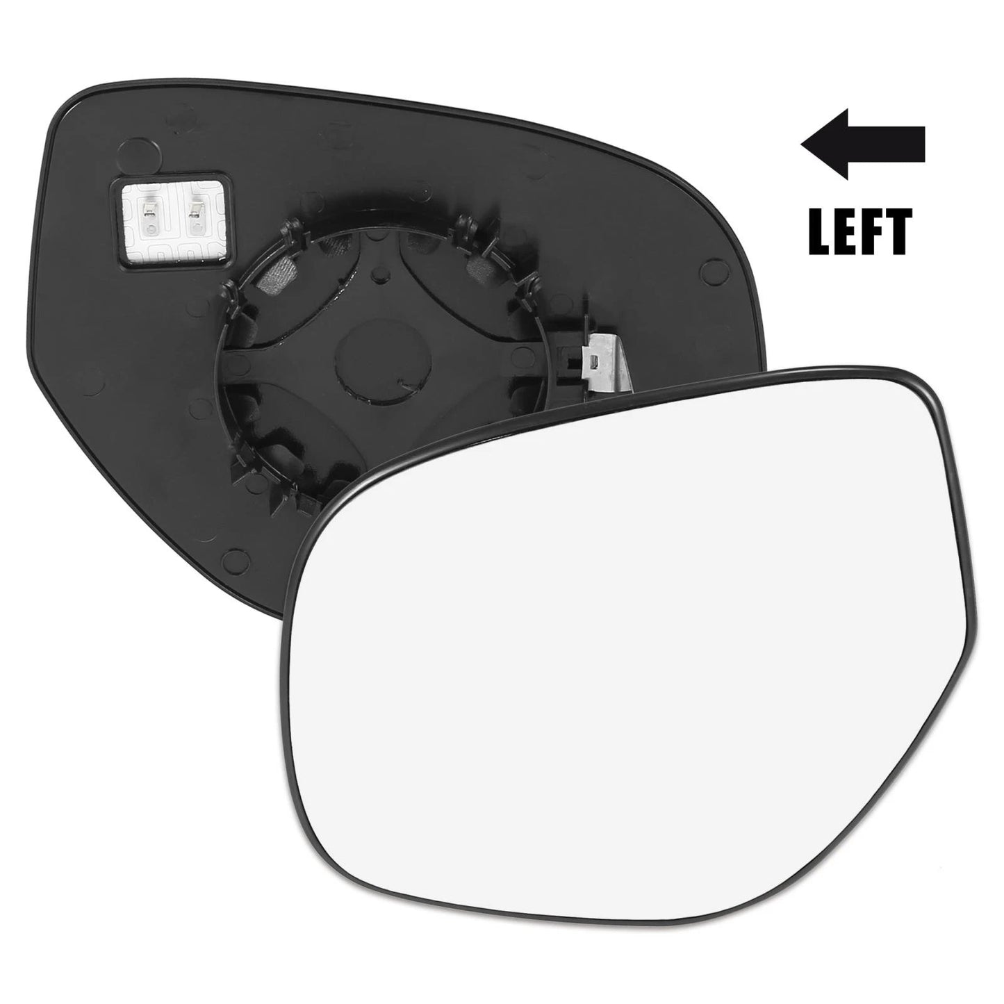 Heated Left Side Mirror Glass w/ Backing Plate for Mitsubishi Outlander