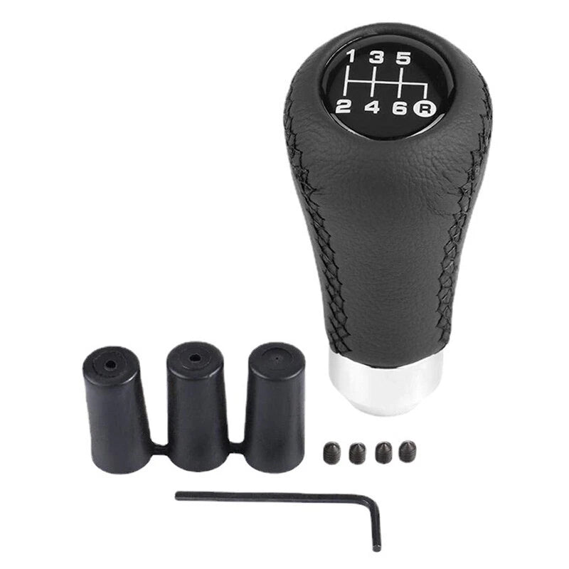 Black 6-Speed Manual Gear Shift Knob for Universal Car