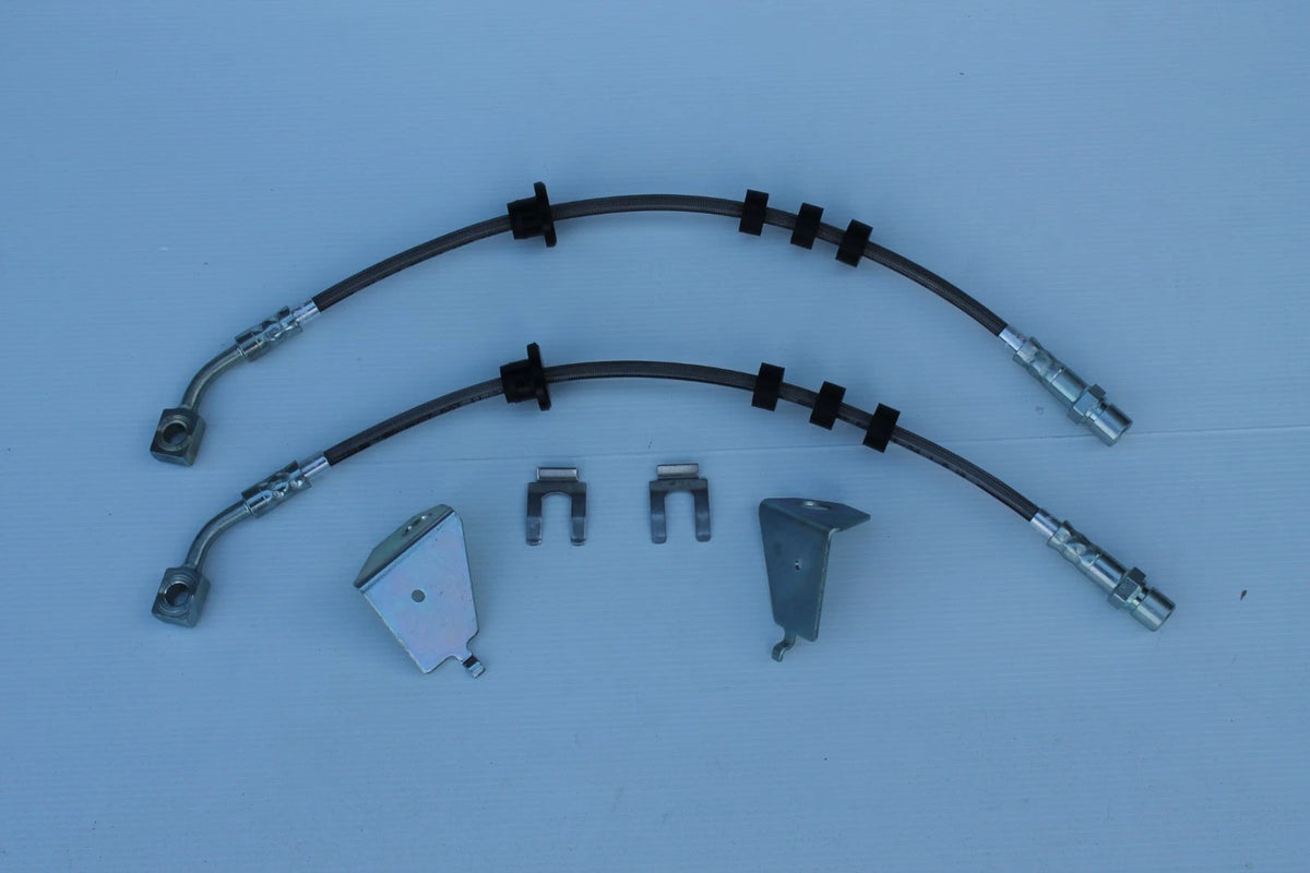 Braided Rear Brake Hoses for Ford FPV FG SED Single Pot Rear