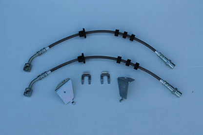 Braided Rear Brake Hoses for Ford FPV FG SED Single Pot Rear