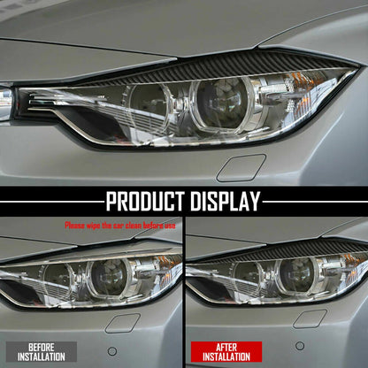 Carbon Black Headlight Eyebrows for BMW 3-Series F30 (2012-2019)