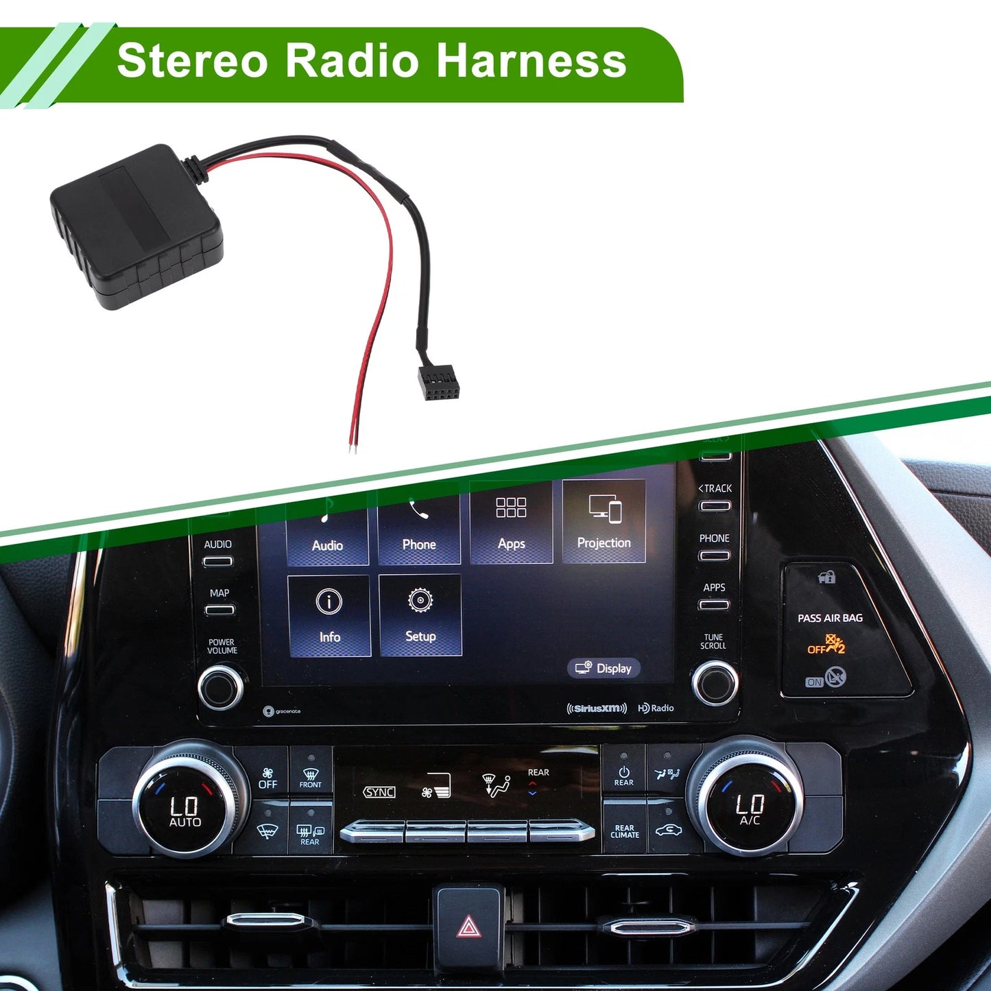 Bluetooth AUX Adapter Music Cable for BMW Stereo Radio Harness