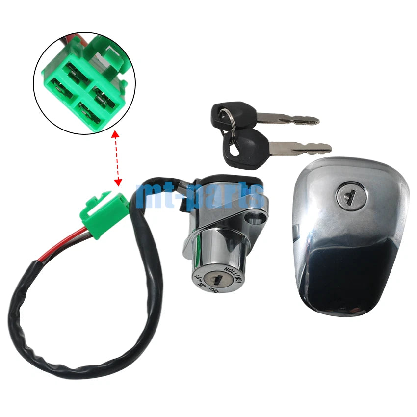 Ignition Key Switch & Fuel Gas Cap Set for Suzuki VS800 Boulevard (2005-2009)