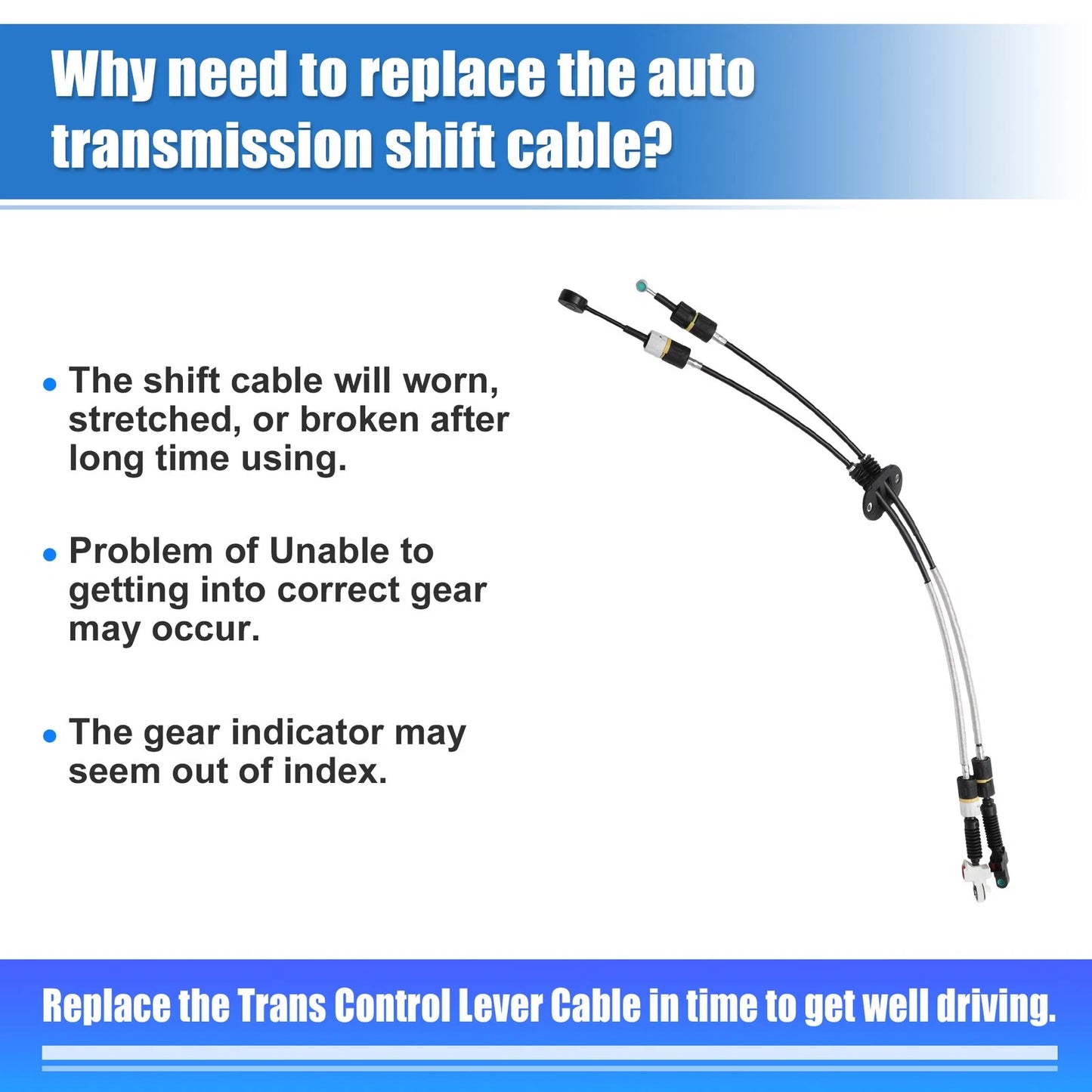 Double Gear Shift Cable for Ford Focus (2001-2002)