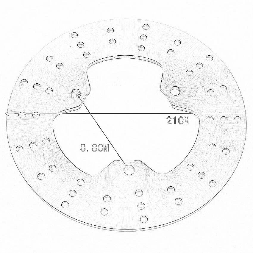 Rear Brake Disc for Yamaha TDR250 FZR250R TZR125 SZR660 FZR400 TZM150