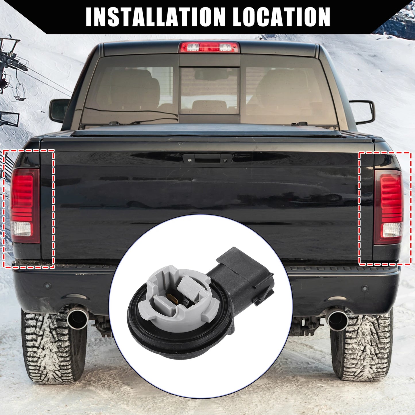 Car Turn Signal Light Socket for Jeep Wrangler JK JKU (2007-2018)
