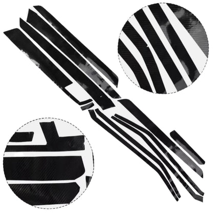 Glossy Carbon Fiber Interior Trim Decals for Mercedes E-Class W212 (2010–2017)