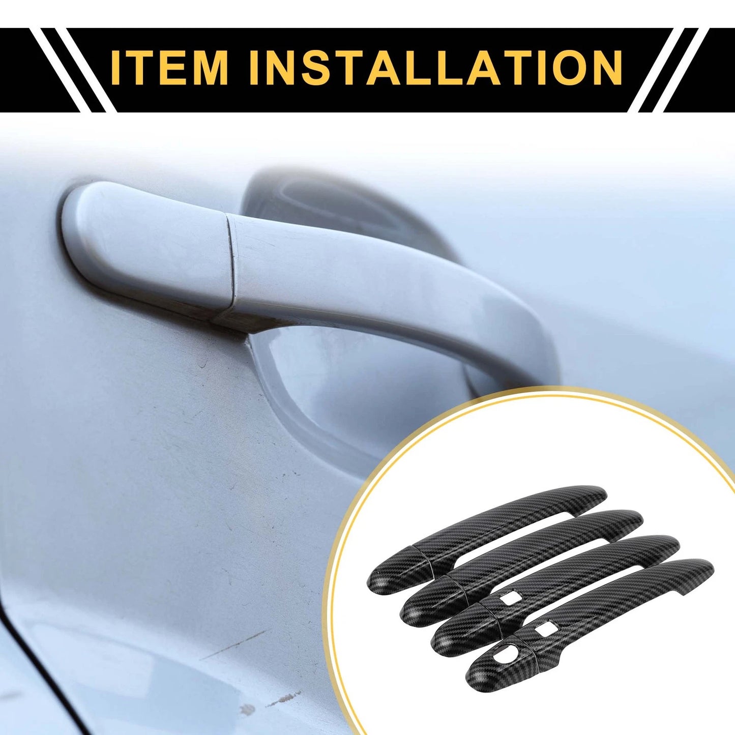 4pcs Exterior Door Handle Cover with Keypad for Toyota 4Runner (2003–2010)