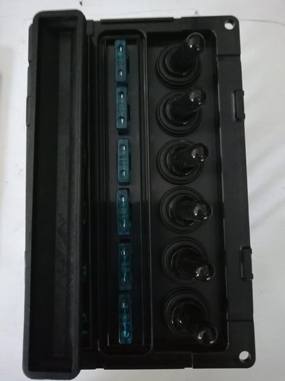 6 Switch Panel with Auto Blade Fuses, Backlit, Waterproof, High Quality