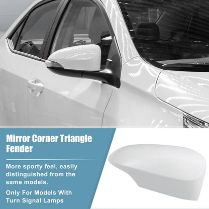 Unpainted Right Side Mirror Corner Triangle Cover for Toyota Corolla (2014-2017)