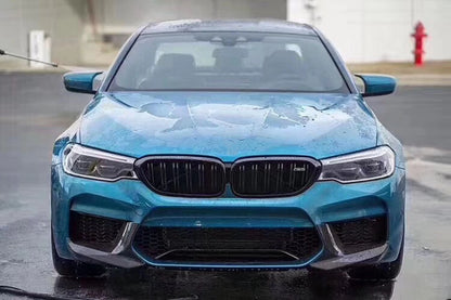 Front Bumper Side Spoiler Cover for BMW F90 M5 (2018-2022) Glossy Black