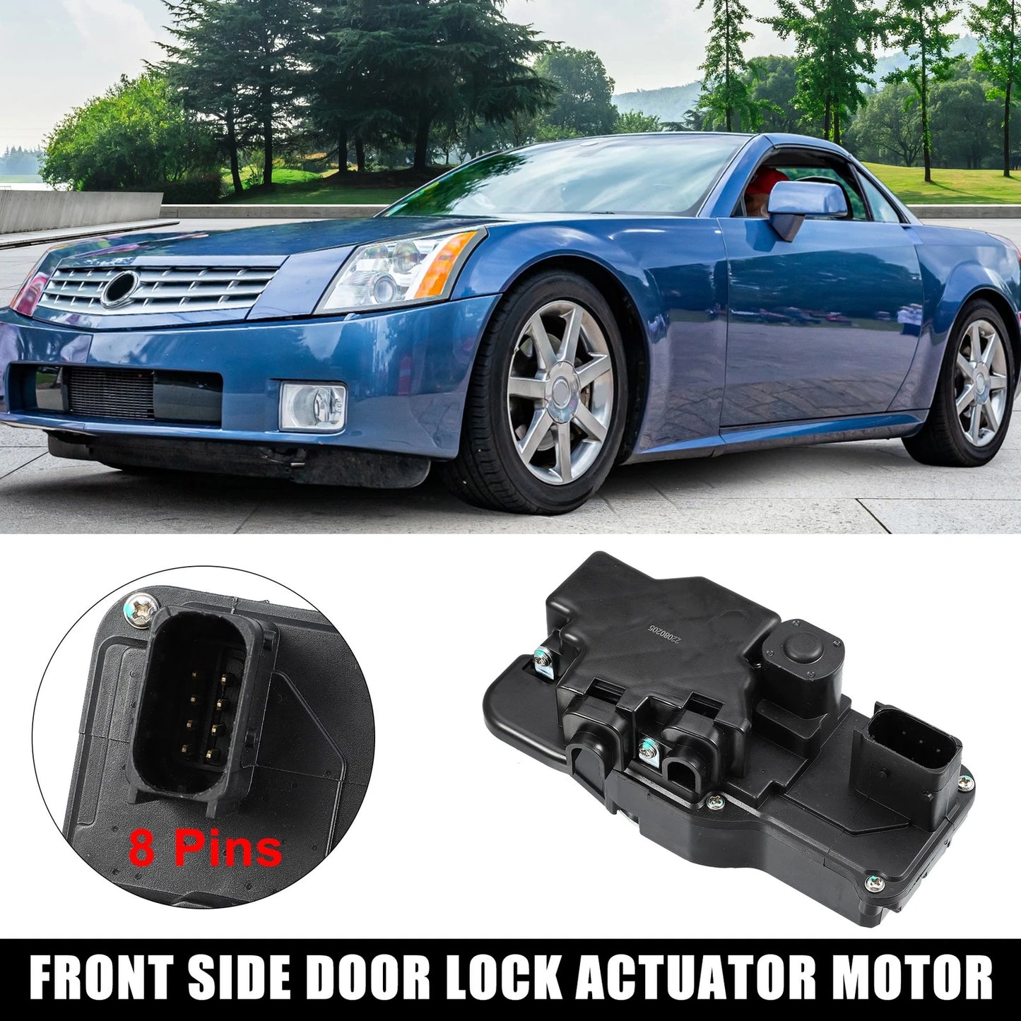 Front Left Power Door Lock Actuator Motor for Chevrolet Corvette (2005-2013)