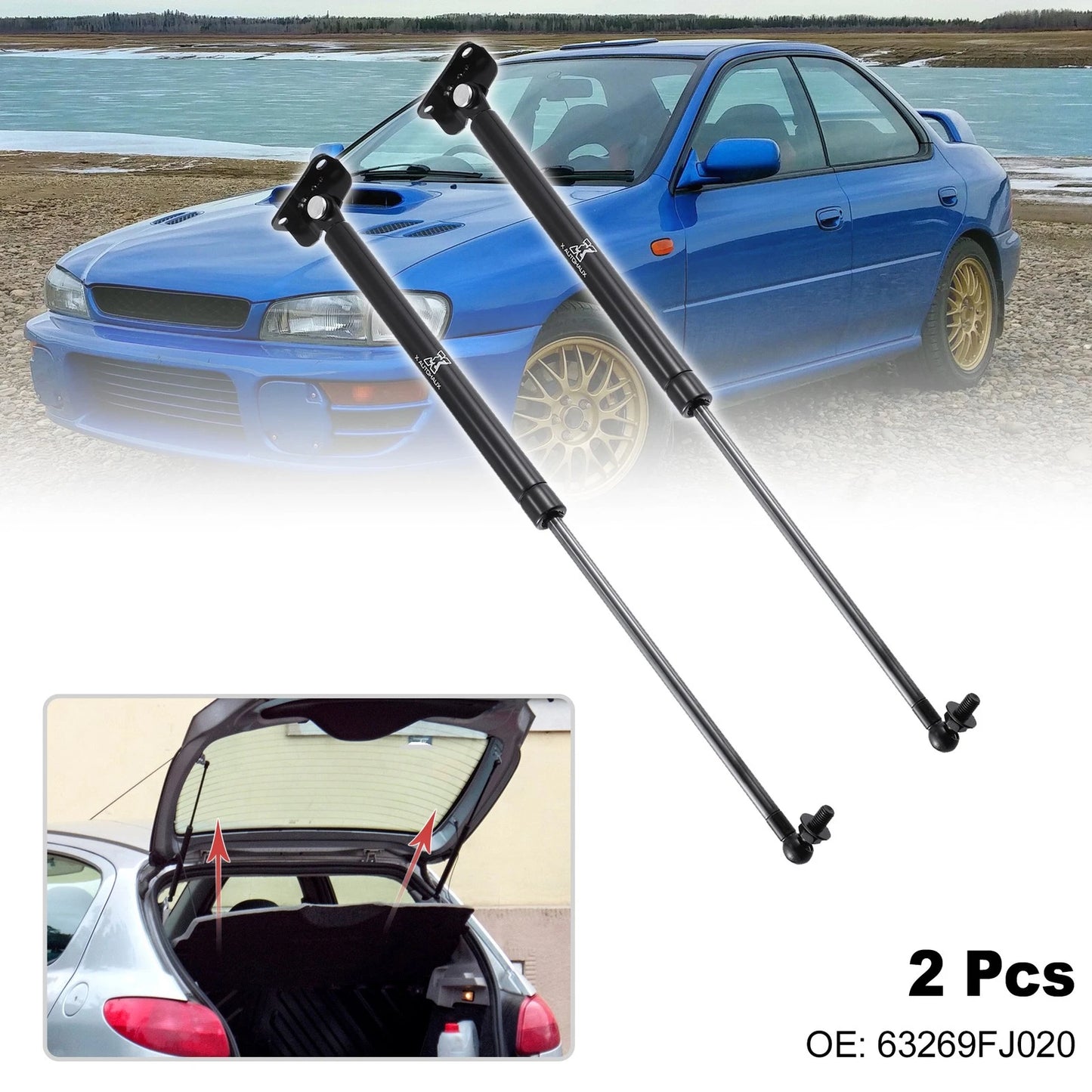 Rear Tailgate Lift Supports for Subaru (2010-2014)