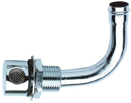 90 Degree Fuel Breather for Marine Boat Fuel Tank Chrome Brass