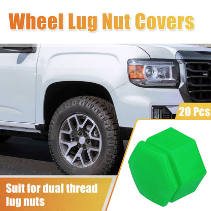 20 x 22mm Wheel Lug Nut Cover Green for Land Rover Range Rover Sport (2006–2013)