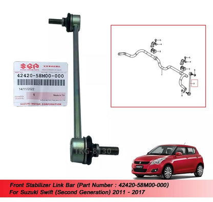 Front Stabilizer Link Bar for Suzuki Swift (2011-2017)