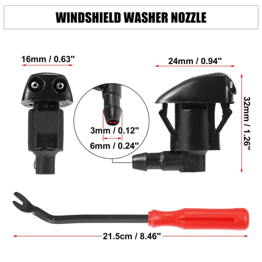 11pcs Front Windshield Washer Nozzle Kit for Toyota Sienna (2000-2011)