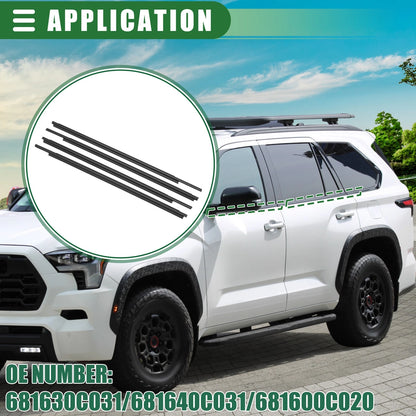 1 x Set Window Weatherstrip Trim Seal Belt for Toyota