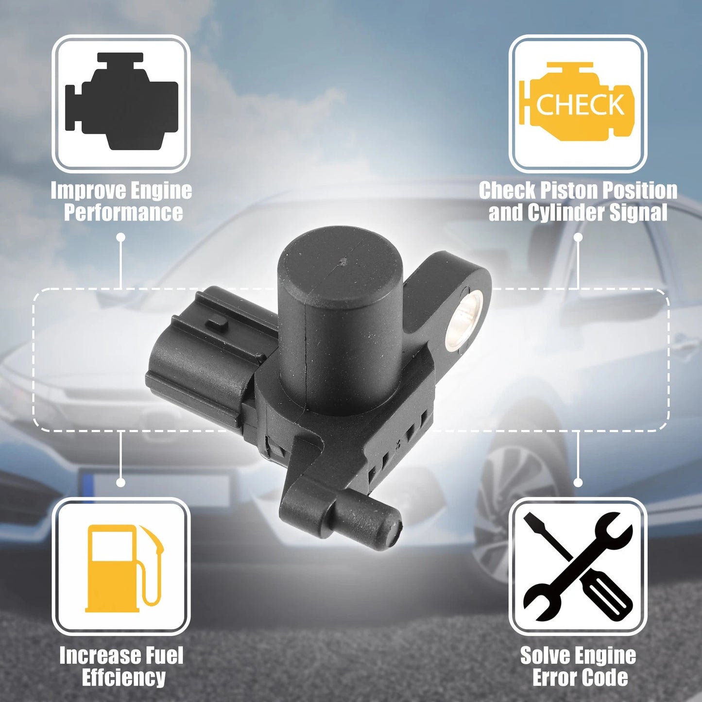 Car Engine Crankshaft Position Sensor for Honda Civic (2001-2005)