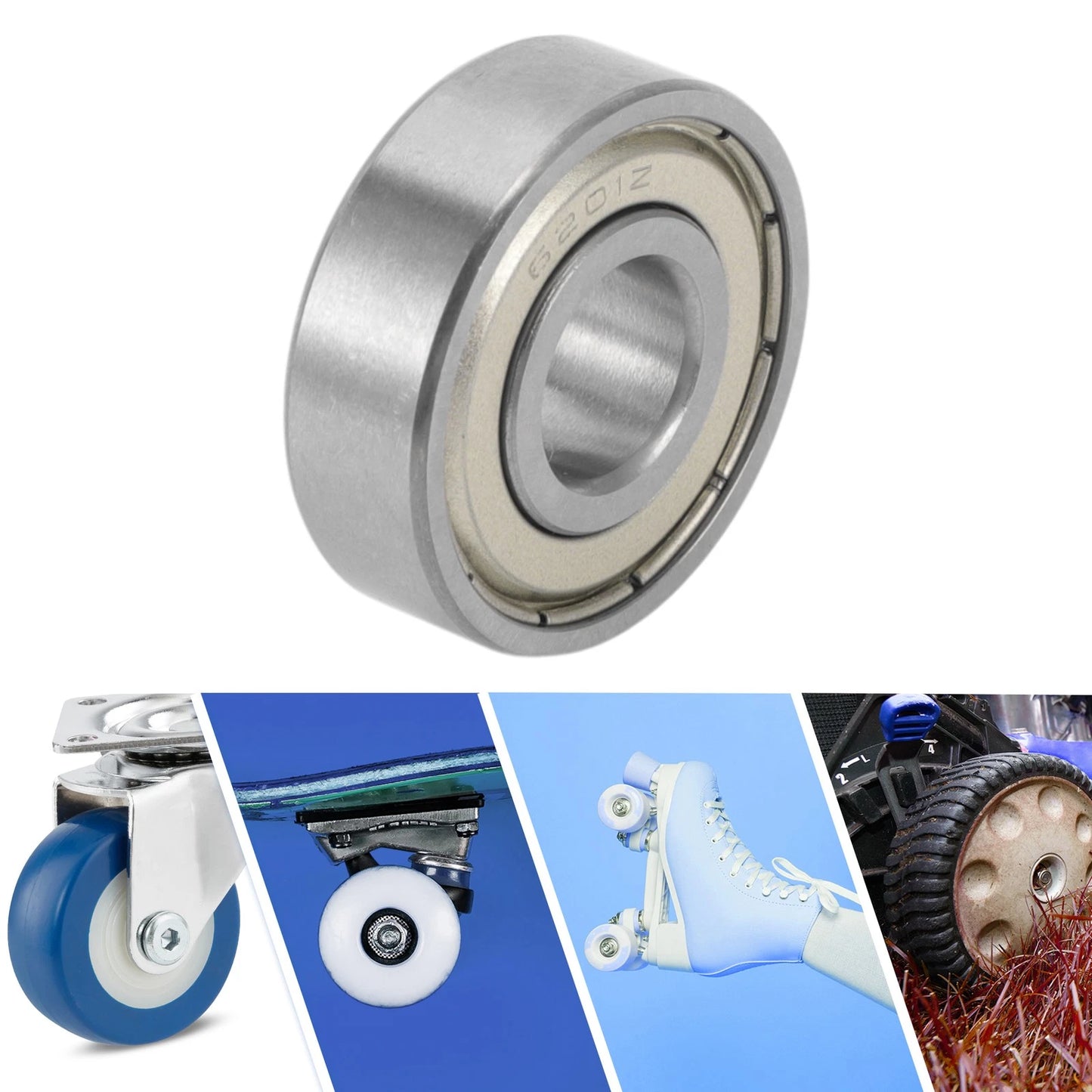 12x32x10mm Deep Groove Ball Bearing for Scooter Skateboard Wheel