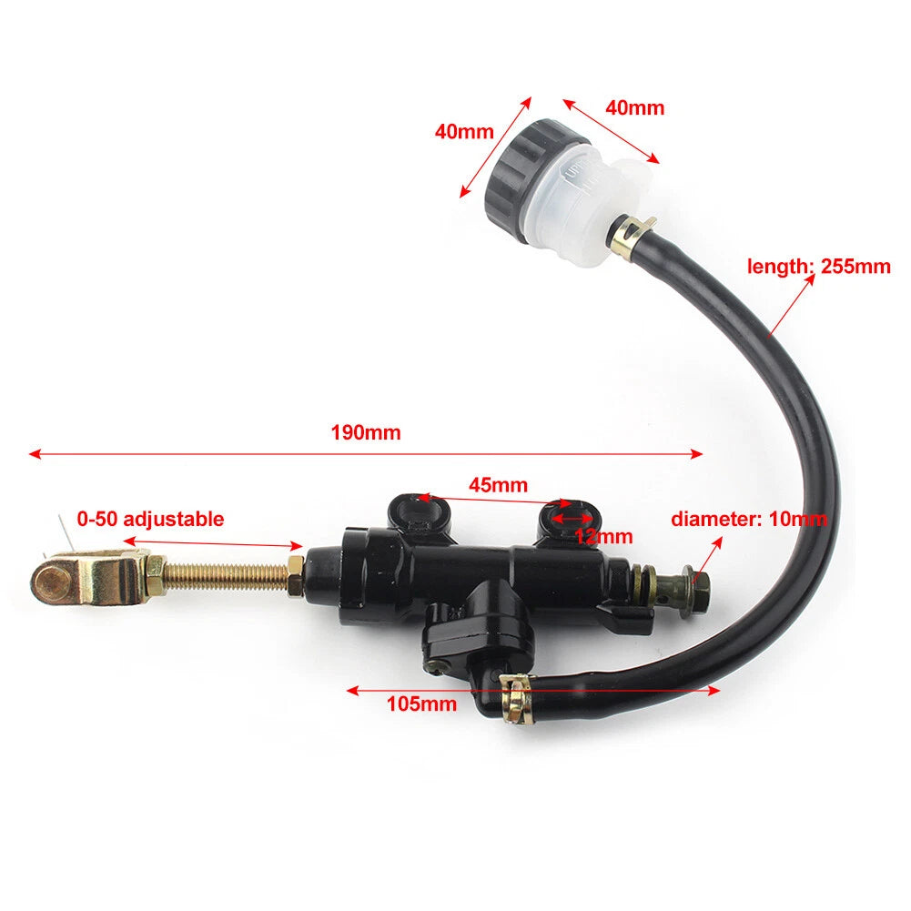 Rear Brake Master Cylinder for Motor Dirt Bike ATV Gold