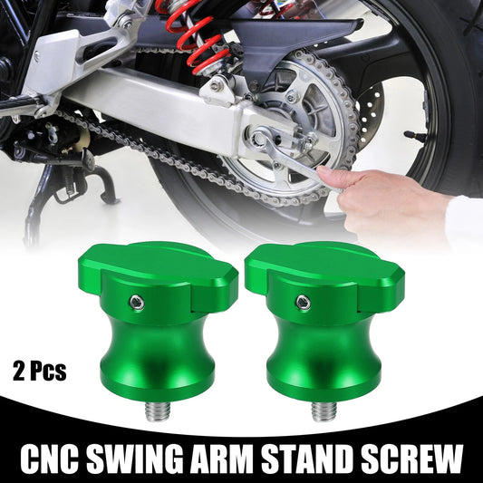 2pcs / 6mm / Universal Swing Arm Stand Screw Aluminum Alloy Green for Motorcycle