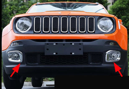 Front Fog Light Cover Trim for 2015-2018 Jeep Renegade (2015-2018)