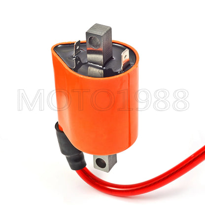 Ignition Coil & Spark Plug 2 x for Yamaha Gas Golf Cart G2/G5 (1985–1995)