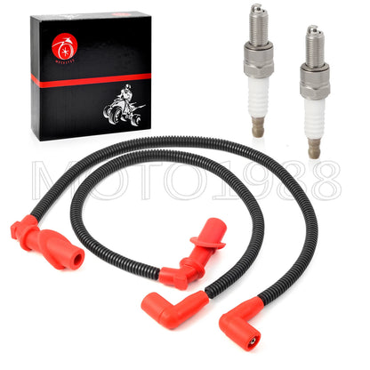 3 x Ignition coil Spark plug Cap & Wire Spark plug for Polaris Ranger (2006–2010)