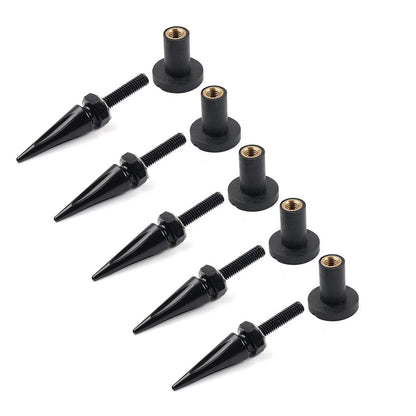 5x Spike Windshield Fairing Well Nut Bolt Kit for Harley Road Glide (2015-2023)