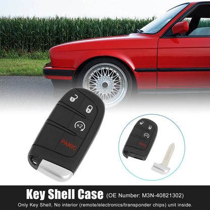 4 Key Button Car Key Fob Shell Case for Dodge Journey (2011-2020)