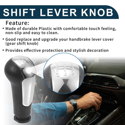5 Speed Manual Gear Shifter Knob for Chevrolet Spark Plastic Chrome (2011 - 2016)