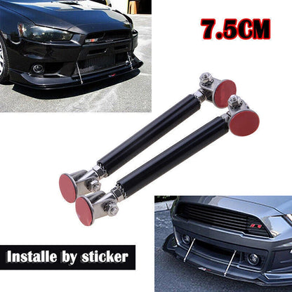 Adjustable 2.9'' Front Bumper Lip Splitter Strut Brace