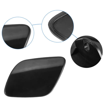 Front Left Headlight Washer Nozzle Cover for Volvo XC60 (2010-2013) Black