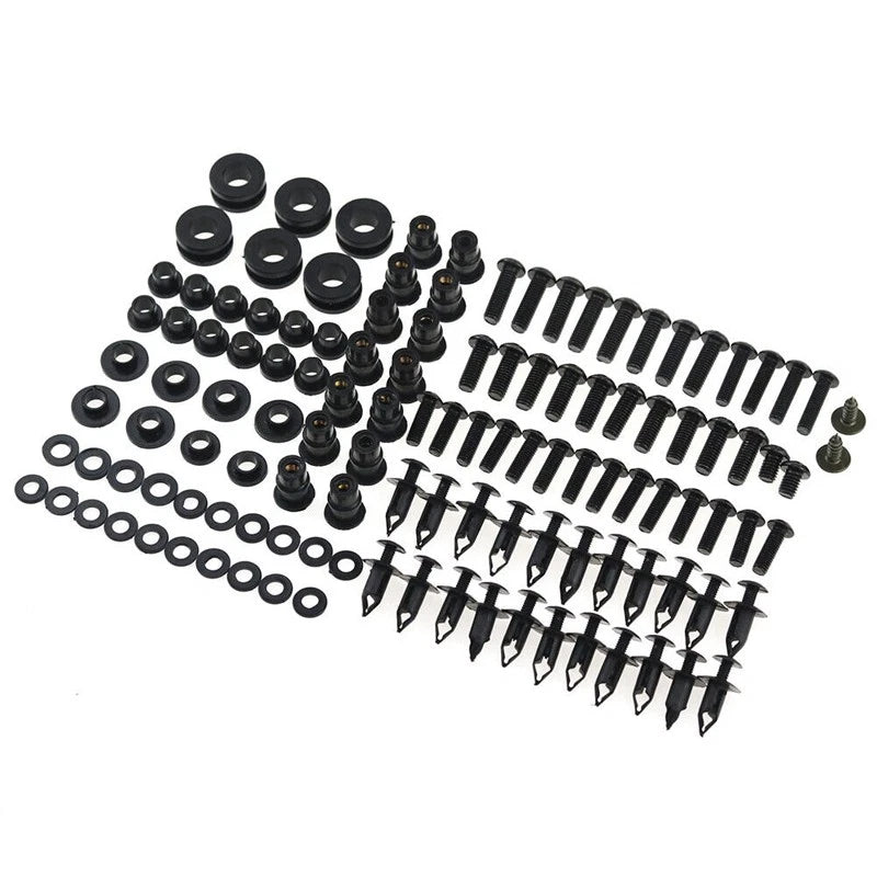 Black Fairing Bolt Kit for Honda CBR 1000RR (2006-2007) - Body Screw Set