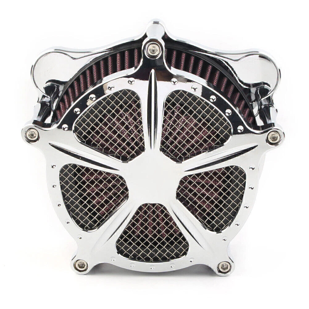 CNC Chrome Air Cleaner for Harley Touring Electra Street Glide Road King (08-16)