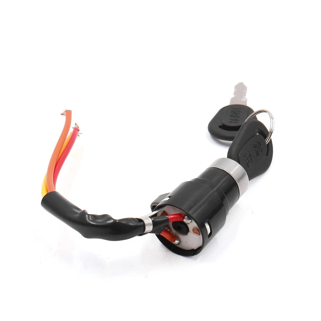 3-Wire Security Ignition Switch Lock with Two Keys for Motorcycle Scooter