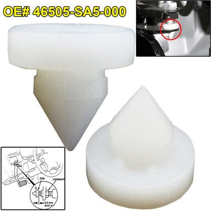White Brake or Clutch Pedal Stopper Pad for Honda Civic (1973-2011)