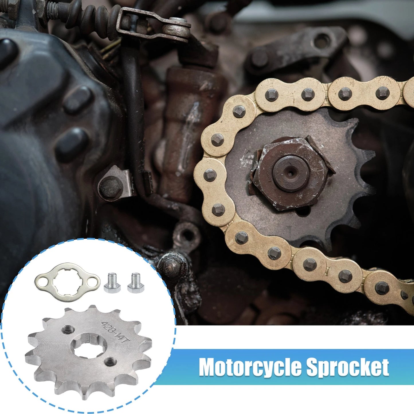 428 Style / 14T 17mm ID / Front Sprocket for Dirt Pit Bike ATV
