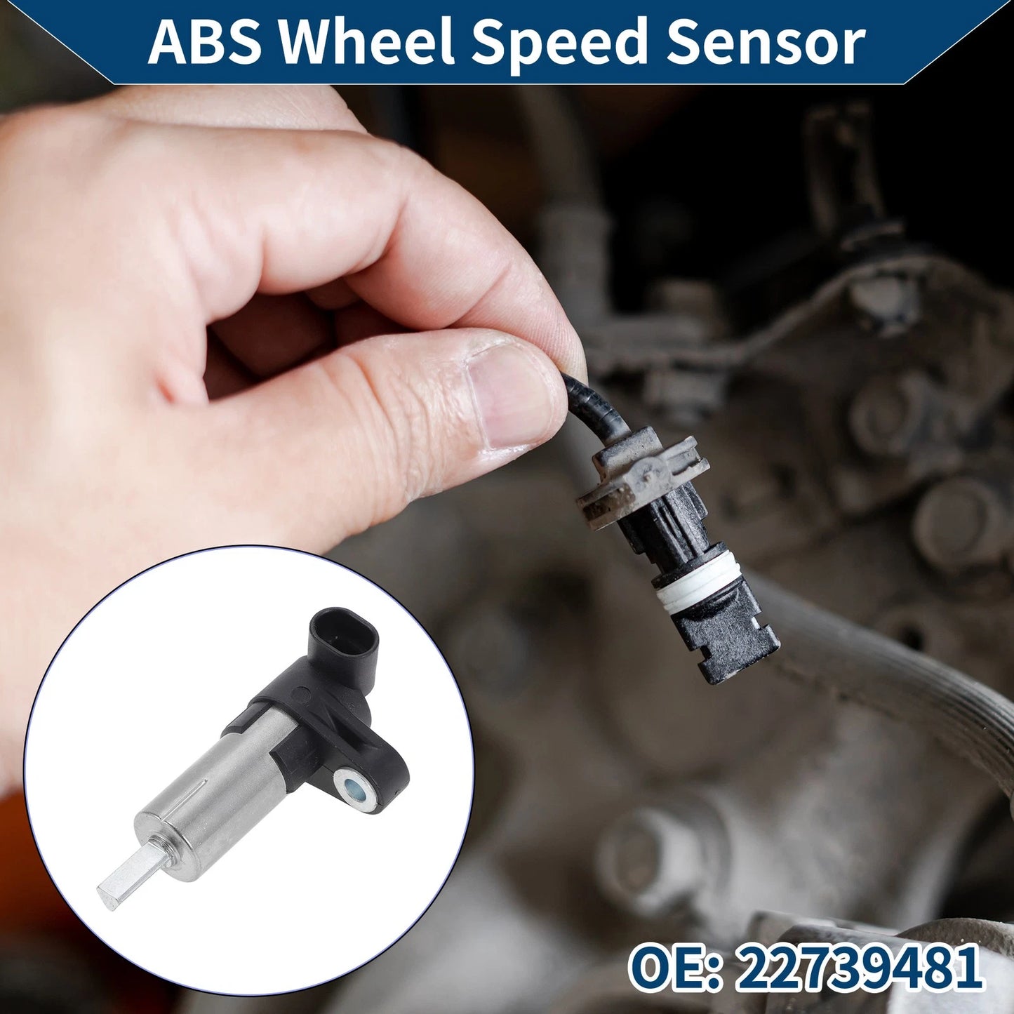 ABS Wheel Speed Sensor for Chevrolet Express 2500 Rear