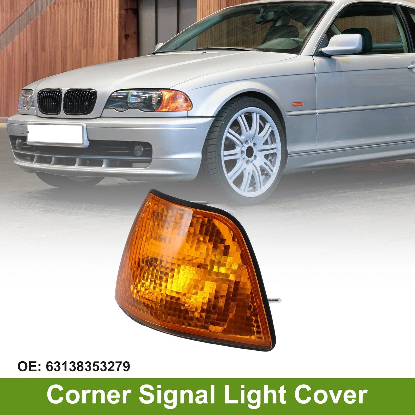 Left Corner Signal Light Cover 1Pc for BMW 3 Series (1992-1998)