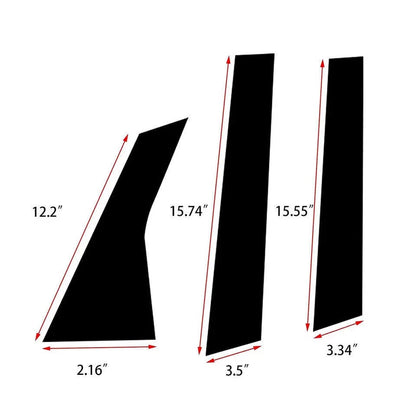 Glossy Black Window Door Trim Covers for Honda Accord 2018-2021 (2018-2021)