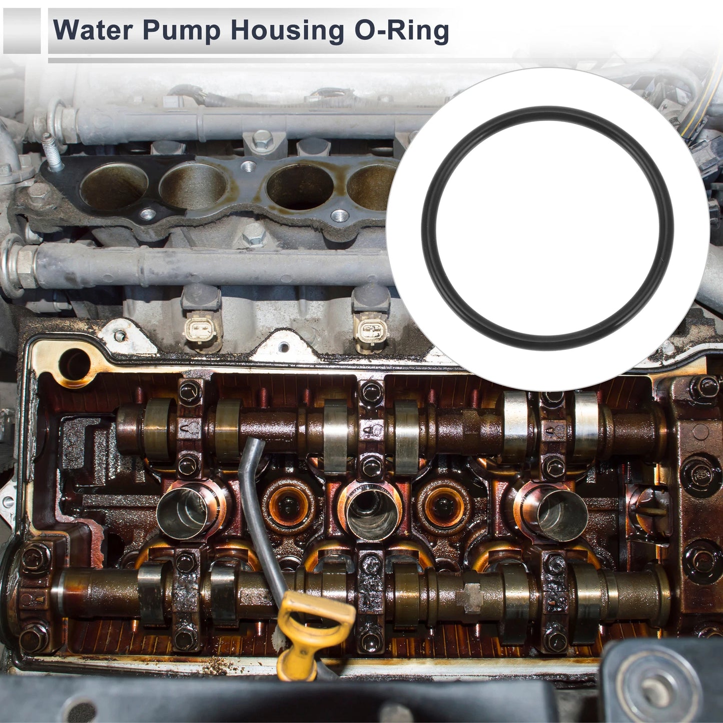 Water Pump Housing O-Ring for Honda Civic (2015-2020) Rubber 1Pc